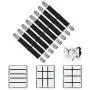 GOODTIMES Bed Sheet Fasteners Suspenders Straps Adjustable Fitted Sheet Bed Clips Grippers Mattress Pad Cover Corner Holders Bands, 4pcs / Set (Long Style) (Black, 8 Pieces- 2 Set) GOODTIMES Bed Sheet Fasteners Suspenders Straps Adjustable Fitted Sheet Bed Clips Grippers Mattress Pad Cover Corner Holders Bands, 4pcs / Set (Long Style) (Black, 8 Pieces- 2 Set)