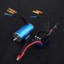 Jadpes Brushless ESC Motor, RC Parts Combo 120A 3670 2650KV 4 Poles Motor for 1/8 Car Accessory