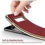 LOHASIC Galaxy S10 Case, Slim & Thin Premium Leather Soft Flexible Non-Slip Grip Scratch Resistant Protective Cover Pretty Cases for Samsung Galaxy S10 (2019) - Burgundy