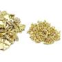 GCA Small Triangle D-Ring Picture Frame Hangers Single Hole with Screws ,Golden (100pcs)