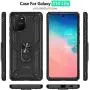 CoverON Metal Ring Kickstand Resistor Series Car Mount Compatible Phone Shockproof Cover for Samsung Galaxy S10 Lite Case/Galaxy A91 Case - Black CoverON Metal Ring Kickstand Resistor Series Car Mount Compatible Phone Shockproof Cover for Samsung Galaxy S10 Lite Case/Galaxy A91 Case - Black