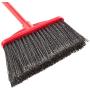 AmazonCommercial Angle Broom with Vinyl-Coated Metal Handle - 6-Pack