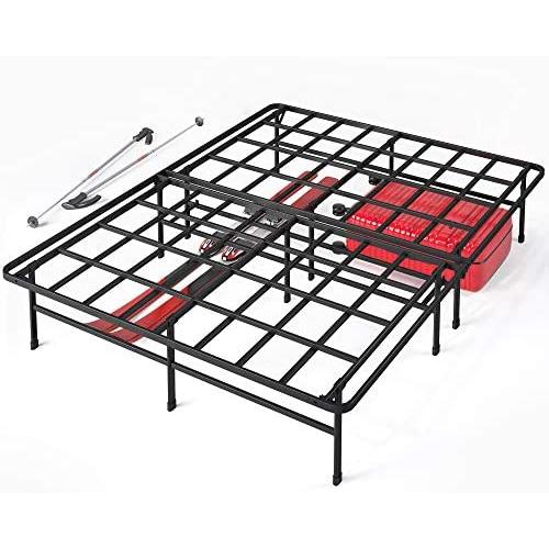 ZINUS SmartBase Super Heavy Duty Mattress Foundation with 4400lbs Weight Capacity / 14 Inch Metal Platform Bed Frame / No Box Spring Needed / Sturdy Steel Frame / Underbed Storage, Queen ZINUS SmartBase Super Heavy Duty Mattress Foundation with 4400lbs Weight Capacity / 14 Inch Metal Platform Bed Frame / No Box Spring Needed / Sturdy Steel Frame / Underbed Storage, Queen