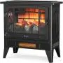 TURBRO Suburbs TS25 Electric Fireplace Infrared Heater - Freestanding Fireplace Stove with Adjustable Flame Effects, Overheating Protection, Timer, Remote Control - 25'' 1400W Black TURBRO Suburbs TS25 Electric Fireplace Infrared Heater - Freestanding Fireplace Stove with Adjustable Flame Effects, Overheating Protection, Timer, Remote Control - 25'' 1400W Black