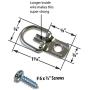 D Ring Picture Hangers with Screws - Pro Quality d-Rings - 100 Pack - Picture Hang Solutions