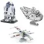 fascinations Metal Earth ICONX 3D Metal Model Kits Star Wars Set of 3 Millennium Falcon - R2-D2 - X-Wing Starfighter fascinations Metal Earth ICONX 3D Metal Model Kits Star Wars Set of 3 Millennium Falcon - R2-D2 - X-Wing Starfighter