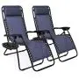 Best Choice Products Set of 2 Adjustable Steel Mesh Zero Gravity Lounge Chair Recliners w/Pillows and Cup Holder Trays, Blue Best Choice Products Set of 2 Adjustable Steel Mesh Zero Gravity Lounge Chair Recliners w/Pillows and Cup Holder Trays, Blue