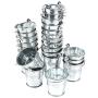 24-Pack Small Metal Buckets - 2-Inch Silver Mini Pails with Handles, for Party Favors, Candy, Votive Candles, Trinkets, Small Plants