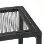 Sunnydaze Outdoor Curved Fire Pit Bench - Rustic Backyard Backless Powder-Coated Black Metal Mesh Garden, Patio, Porch and Deck Chair Seating - Single Sunnydaze Outdoor Curved Fire Pit Bench - Rustic Backyard Backless Powder-Coated Black Metal Mesh Garden, Patio, Porch and Deck Chair Seating - Single