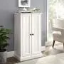 Crosley Furniture Seaside Accent Cabinet, White Crosley Furniture Seaside Accent Cabinet, White