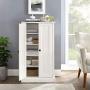 Crosley Furniture Seaside Accent Cabinet, White