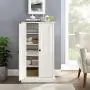 Crosley Furniture Seaside Accent Cabinet, White Crosley Furniture Seaside Accent Cabinet, White
