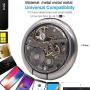 Unique Tourbillon Phone Ring Holder Stand, 360° Rotation Cradle Cell Phone Metal Finger Ring Grip Universal Kickstand for All Apple iPhone Samsung Galaxy Huawei Smartphone (Black)