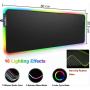 Wireless Gaming Keyboard and Mouse Combo,3 in 1 Rainbow LED Rechargeable Keyboard Mouse with 3800mAh Battery Metal Panel,10 Colors RGB Gaming Mouse Pad (32.5x12x0.15 inch),7 Colors Mute Gaming Mouse