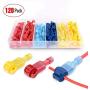 Nilight - 50004R 120 Pcs/60 Pairs Quick Splice Wire Terminals T-Tap Self-stripping with Nylon Fully Insulated Male Quick Disconnects Kit, 2 Years Warranty Nilight - 50004R 120 Pcs/60 Pairs Quick Splice Wire Terminals T-Tap Self-stripping with Nylon Fully Insulated Male Quick Disconnects Kit, 2 Years Warranty