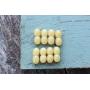 Gumstone 10 Piece Polished Butterscotch Plastic Screw Clasps | Perfect for Finishing Handcrafted Bracelets, Necklaces and Jewelry | Simple Plastic Doweling Screws with 1mm Hole
