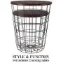 Lavish Home Nesting End Tables with Storage (Cherry) Lavish Home Nesting End Tables with Storage (Cherry)
