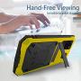 Simicoo Samsung S20 Ultra Metal Bumper Silicone Case Hybrid Military Shockproof Heavy Duty Rugged Defender case Built-in Screen Protector Stand Camera Lens Protector Cover for S20 Ultra (Yellow)
