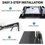 Tilting TV Wall Mount Bracket Design for Most 32-86 Inch LED Plasma Flat Curved Screen TVs , Low Profile JUSTSTONE TV Mount with VESA 600x400mm Holds up to 165 Lbs, Fits 16''-24'' Studs,Can Be Leveled
