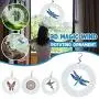 【US Stock】Wind Spinner, Pacoco 3D Metal Outdoor Garden Decor Wind Spinner - Wind Spinner Yard Art, Kinetic Spinner - Colorful Ornament Spinner Wind Chimes for Yard and Garden Home Decor