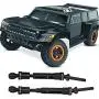 RC Car Drive Shaft, Metal Front Rear Drive Shaft Transmission Shaft Accessory Parts Compatible with Traxxas Slash Huan Qi 727 Truck Car(Front)