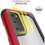 Ghostek Atomic Slim Galaxy S20 Clear Case with Super Tough Space Metal Bumper Design Military Grade Armor Heavy Duty Protection Wireless Charging Compatible 2020 Galaxy S20 5G (6.2 Inch) - (Prismatic)