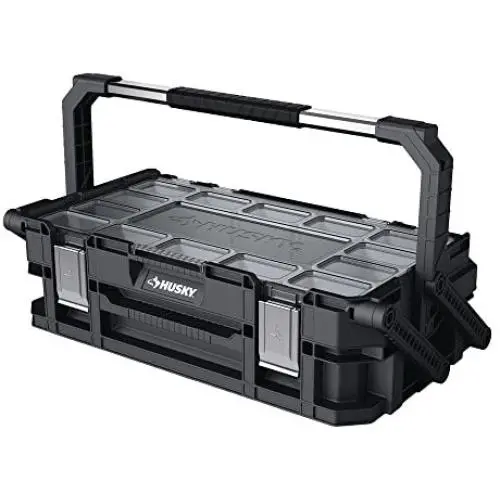 Husky 22 in. 22-Compartment Connect Cantilever Organizer for Small Parts Organizer Husky 22 in. 22-Compartment Connect Cantilever Organizer for Small Parts Organizer