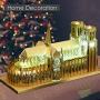 Piececool 3D Metal Model Kits, Notre Dame Cathedral Paris 3D Metal Puzzle for Adults, DIY Metal Building Kit, Great Birthday Gifts