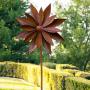 Alpine Corporation NCY354 Alpine Rustic Metal Rudbeckia Windmill Stake, 96 Inch Tall, Rusty