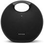 Harman Kardon Onyx Studio 6 Wireless Bluetooth Speaker - IPX7 Waterproof Extra Bass Sound System with Rechargeable Battery and Built-in Microphone - Black
