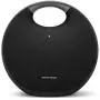 Harman Kardon Onyx Studio 6 Wireless Bluetooth Speaker - IPX7 Waterproof Extra Bass Sound System with Rechargeable Battery and Built-in Microphone - Black
