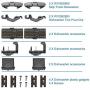 Upgraded 20 PCS W10712395 Dishwasher Upper Rack Adjuster Metal Kit & Compatible with kenmore whirlpool kitchen aid,Dishwasher Parts Replacement for W10250159 W10350375 AP5957560 W10712395VP