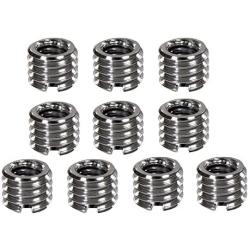 Foto&Tech 10 Pieces Metal 1/4 inch to 3/8 inch Convert Screw Adapter for Tripod Monopod Ballhead DSLR SLR