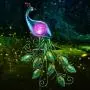 CHINLY Garden Decorations Outdoor, Metal Peacock Decor Solar Garden Lights Stake Waterproof for Patio Yard Pathway (Crystal Lampshade) CHINLY Garden Decorations Outdoor, Metal Peacock Decor Solar Garden Lights Stake Waterproof for Patio Yard Pathway (Crystal Lampshade)