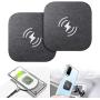 Wireless Charging Compatible Phone Metal Plate, eSamcore Phone Magnet Sticker for Magnetic Car Phone Mount Holder & Cradle & Stand for [Vent] [CD] [Windshield] [Dashboard] 1.7 X 1.7 Inch [2-Pack]