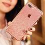 iPhone Xs Max Diamond Bumper for Women, DMaos Sparkly Rhinestone Metal Bumper with Front and Back Glitter Sticker, Luxury for iPhone 10s Max 6.5 inch - Rose Gold