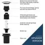 Garbage Disposal Air Switch Kit Sink Top Waste Disposal Long Stainless Steel On/Off Air Button Food and Waste Disposals Part by Etoolcity Garbage Disposal Air Switch Kit Sink Top Waste Disposal Long Stainless Steel On/Off Air Button Food and Waste Disposals Part by Etoolcity
