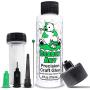 Bearly Art Precision Craft Glue - The Original - 4fl oz - Tip Kit Included - Dries Clear - Metal Tip - Wrinkle Resistant - Flexible and Crack Resistant - Strong Hold Adhesive - Made in USA