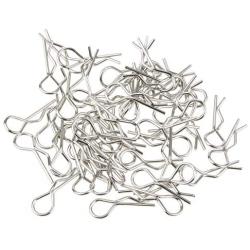 50pcs Metal Stainless Steel Universal 1/10 Scale Bend Body Clips Pins RC Car Replacement for Redcat 02053 HSP Traxxas HPI Himoto