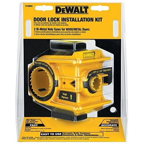 DEWALT Door Lock Installation Kit, Bi-Metal (D180004)