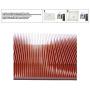 200x80x20mm Pure Copper Heatsink Skiving Fin Heat Sink for Electronic Chip LED Power Amplifier Cooling Cooler