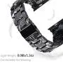 V-MORO Resin Strap Compatible with Apple Watch Band 38mm 40mm Series SE/6/5/4/3/2/1 Women Men with Stainless Steel Buckle, Apple iWatch Replacement Wristband Bracelet (Black/Gray, 38mm/40mm)