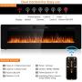 Tangkula 60 Inches Recessed Electric Fireplace, in-Wall & Wall Mounted Electric Heater with Adjustable Flame Color & Speed, Remote Control, Touch Screen, 750-1500W (60 Inches) Tangkula 60 Inches Recessed Electric Fireplace, in-Wall & Wall Mounted Electric Heater with Adjustable Flame Color & Speed, Remote Control, Touch Screen, 750-1500W (60 Inches)