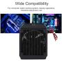 fosa 90mm 8 Tubes Thread CPU Cooling Water Row Heat Exchanger Fan, G1/4 Thread Water Cooling Radiator with Fan for Beauty Apparatus Industrial Equipment