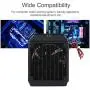 fosa 90mm 8 Tubes Thread CPU Cooling Water Row Heat Exchanger Fan, G1/4 Thread Water Cooling Radiator with Fan for Beauty Apparatus Industrial Equipment