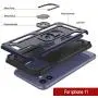 Punkcase iPhone 11 Case [ArmorShield Series] Military Style Protective Dual Layer Case W/Metal Ring Grip Holder & Kickstand | Full Body Protection for Apple iPhone 11 (6.1'') [Blue]