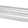 TRINITY TBFC-0904 5-Tier NSF Heavy Duty X-Large Wire Shelving Rack with Wheels, 60'' x 24'' x 72'', Chrome