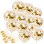 SINKSONS 20 Pieces Gold Confetti Balloons, 12 Inches Party Balloons With Golden Paper Confetti Dots For Party Decorations Wedding Decorations And Proposal (Gold) SINKSONS 20 Pieces Gold Confetti Balloons, 12 Inches Party Balloons With Golden Paper Confetti Dots For Party Decorations Wedding Decorations And Proposal (Gold)