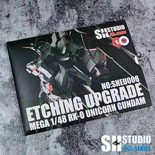 Modify Metal Parts Armor Upgrade, Detail Etching Fits Bandai Hobby 1/48 MEGA Size RX-0 Unicorn Gundam