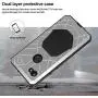 Feitenn Google Pixel 3A Case, Pixel 3A Case Heavy Duty, Gorilla Glass Armor Aluminum Alloy Metal Cover Rubber Bumper Military Shockproof Hard Defender Men Gift for Google Pixel 3A - Silver